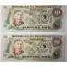 PHILIPPINES 1981 . TEN 10 PISO BANKNOTES . 2x COMMEMORATIVE NOTES